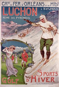 Póster publicitario del resort de 